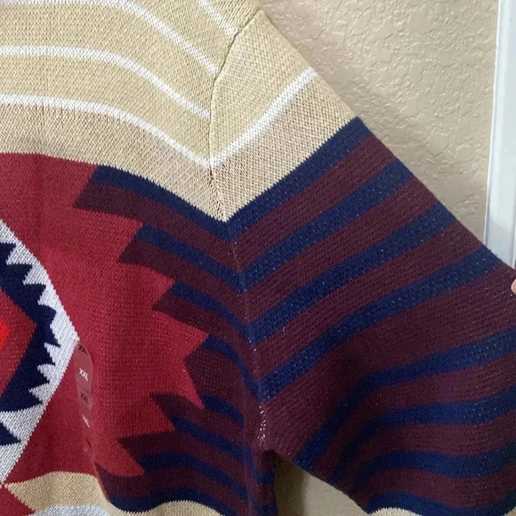Men’s NWT Club Room Aztec Tribal Turtleneck Knit Pullover Sweater B2 Size XXL - Picture 6 of 13